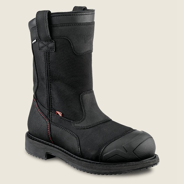 Red Wing Safety Boots Maxbond - 11-inch Waterproof Toe Pull-on - Black - Mens NJB208759